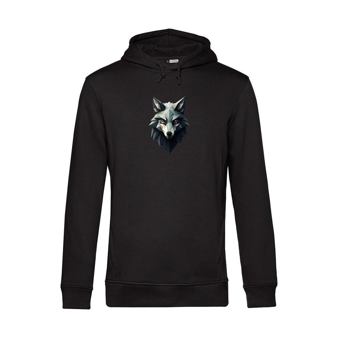 Herren Hoodie - Wolfskopf Polygon