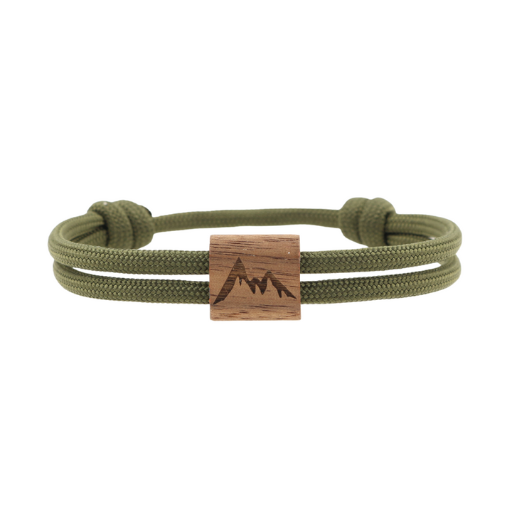 Armband Kona Paracord Holz Nuss - Berg