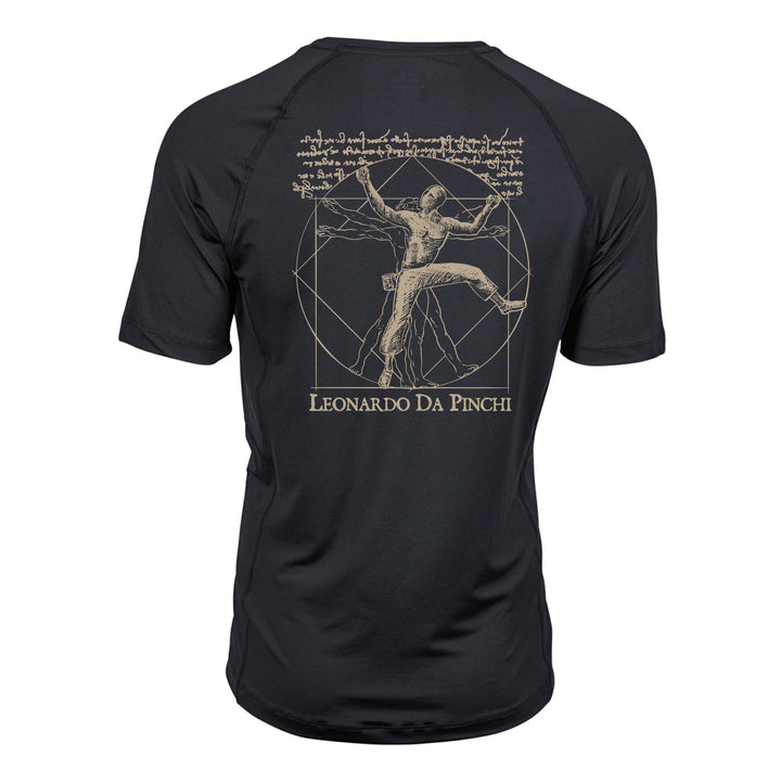CoolDry Performance Herren Shirt - Leonardo Da Pinchi Vitruvian Climber