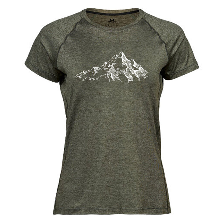 CoolDry Performance Damen Shirt - Berglandschaft