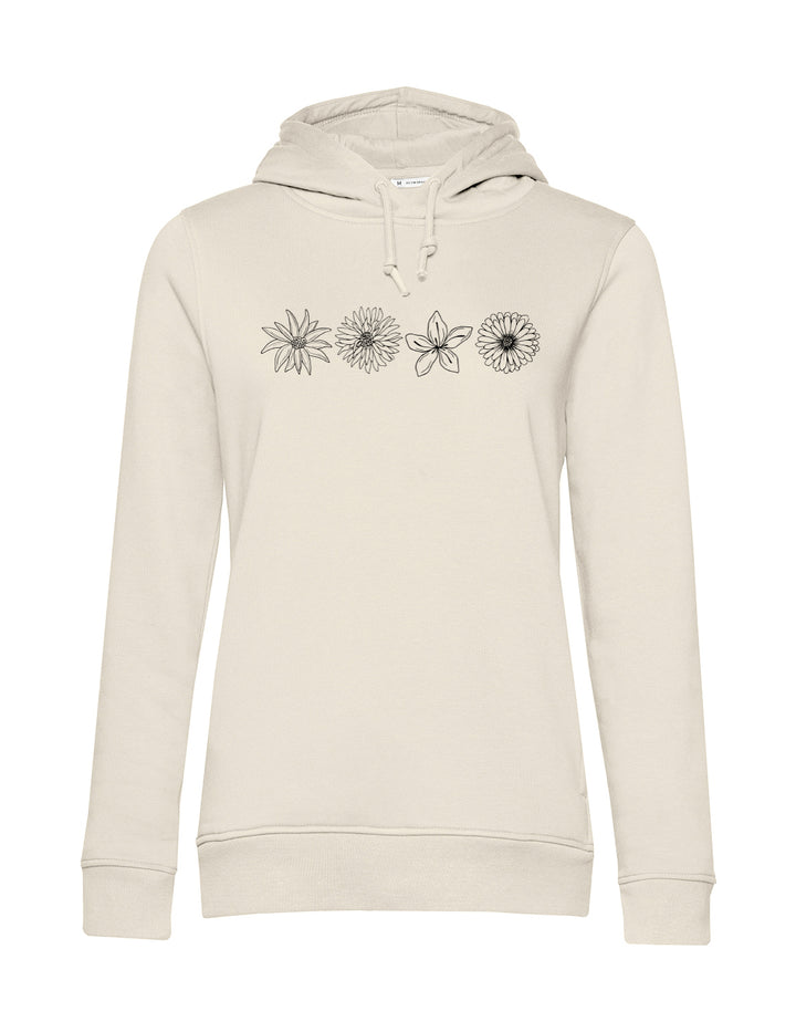 Damen Hoodie - Bergblumen