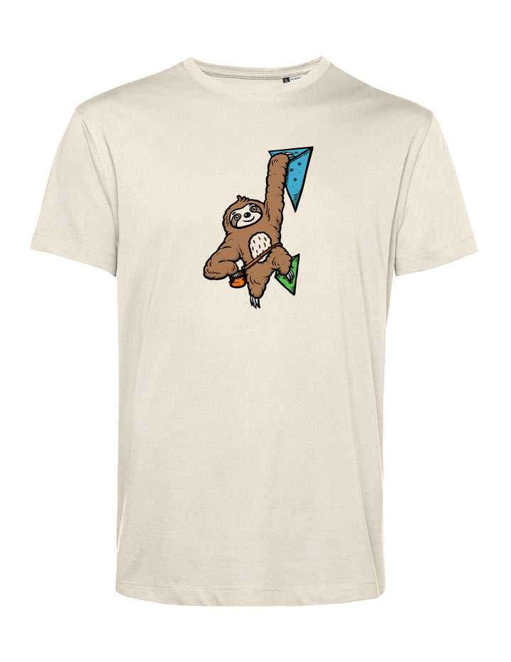 Herren T-Shirt - Boulderndes Faultier