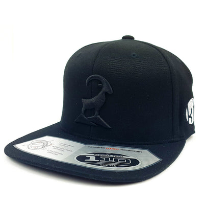 Steinbock Logo (Black) - Premium Snapback Cap mit 3D-Stick